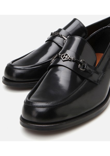 Masters 02ayh302600a100 Erkek Deri Siyah Toka Detaylı Klasik Loafer