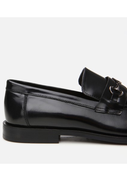 Masters 02ayh302600a100 Erkek Deri Siyah Toka Detaylı Klasik Loafer
