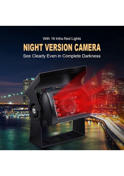 Havacılık Kafa Araba Dikiz Monitör Yükseltme 700TVL Ccd 18 Ir Ledler Geri Kamera 12/24 V Kamyon Karavan Otobüs Için (Yurt Dışından) fiyatları
