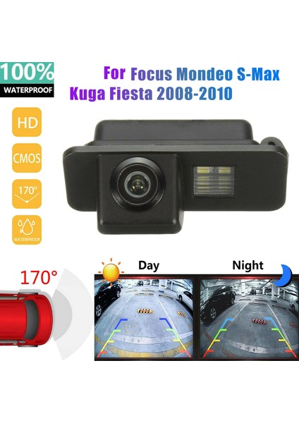 Ford Focus Için Mk2 Mondeo S-Max Kuga Fiesta 2008-2010 Dikiz Kamera Geri Görüş Kamerası Ters Park Kamerası Gece Görüş (Yurt Dışından)