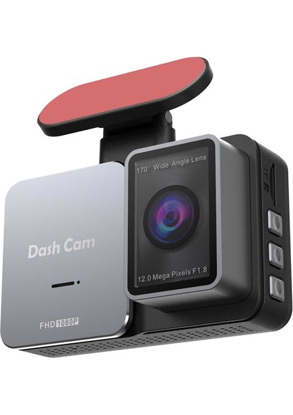 Araba Dvr Dashcam IPS Çift Lens Otomatik FHD1080P Park Izleme Kamerası Arka Kamera (Yurt Dışından)