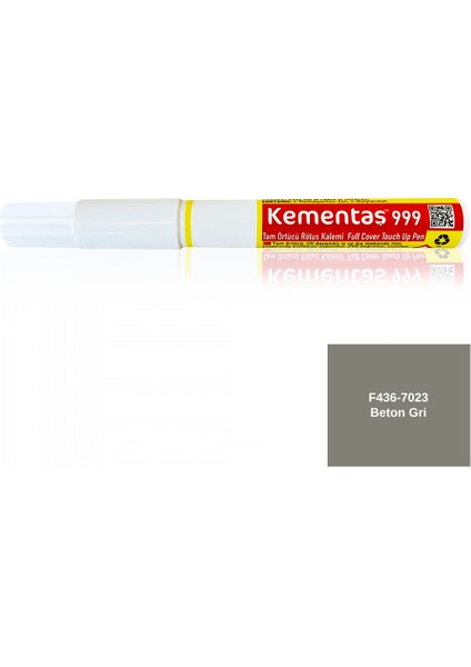 Tam Örtücü Rötuş Kalemleri F436-7023 Beton Gri Rötuş Kalemi