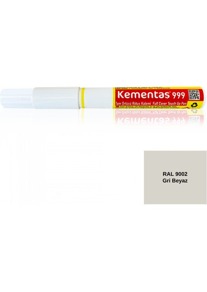 Tam Örtücü Rötuş Kalemleri Ral 9002 Gri Beyaz Tam Örtücü Rötüş Kalemi
