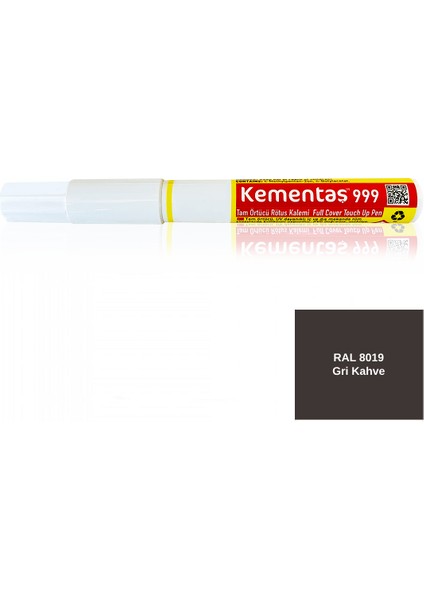 Tam Örtücü Rötuş Kalemleri Ral 8019 Gri Kahve Tam Örtücü Rötuş Kalemi