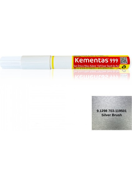 Tam Örtücü Rötuş Kalemleri 9.1298 703-119501 Silver Brush T.ört.rötuş Kalemi