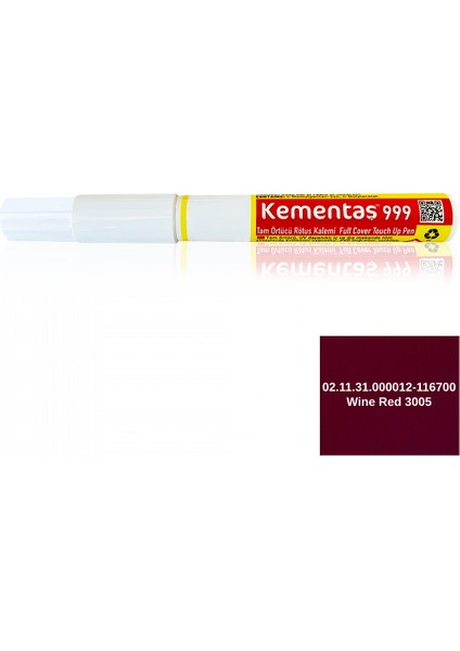 Tam Örtücü Rötuş Kalemleri 02.11.31.000012-116700 Wine Red 3005 Rötuş Kalemi