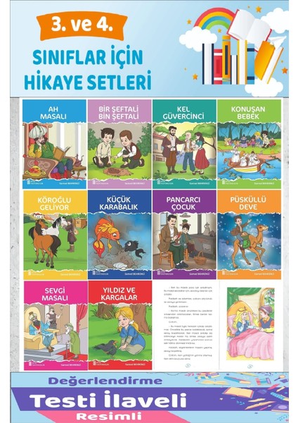 3.ve 4.sınıflar Için Hikaye Seti (10 Kitap)