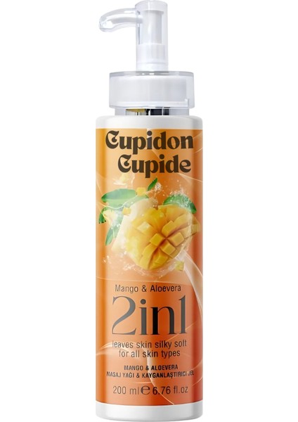 2in1 Mango Aloevera Aromalı Masaj Yağı Jel 200 ml