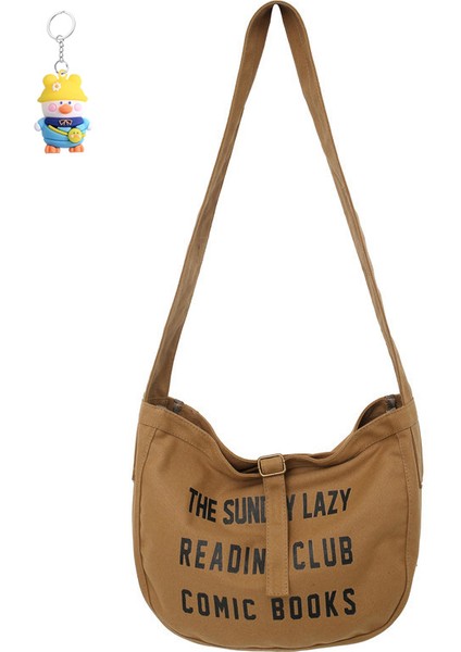 Kanvas Çanta Bayanlar Tote Çanta Öğrenci Büyük Kapasiteli Omuz Crossbody Çanta (Yurt Dışından)