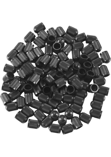 100'LÜ Set - Siyah Plastik Yedek Valf Kapakları. Arabalar, Kamyonlar, Motosikletler, Atv. Schrader Lastik Kapakları. (Yurt Dışından)
