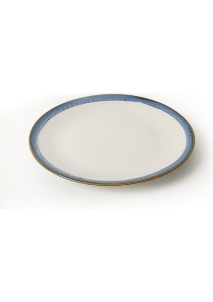 Reaktif Kobalt Ege Servis Tabağı 26 cm 6 Adet Q82