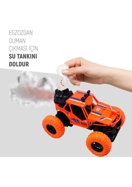 6688 Buharlı Işıklı Uzaktan Kumandalı Araba 1:20 Turuncu indirimleri