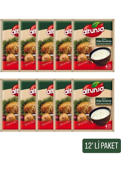 Hazır Çorba Kremalı Tavuk 60 gr 12 Li Paket