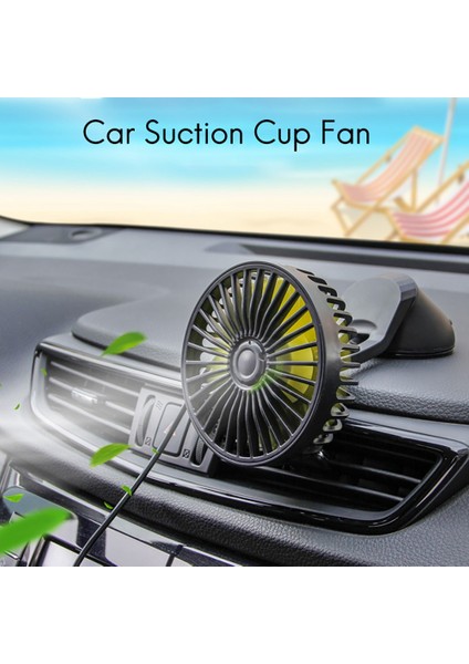 Evrensel Büyük Rüzgar Üç Hız Kontrol USB Araba Fanı USB Araba Fanı Vantuz Araba Koltuğu Arka Tek Kafa Araba Fanı 12V 24V (Yurt Dışından) fiyatları