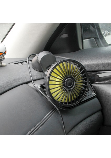 Evrensel Büyük Rüzgar Üç Hız Kontrol USB Araba Fanı USB Araba Fanı Vantuz Araba Koltuğu Arka Tek Kafa Araba Fanı 12V 24V (Yurt Dışından) fırsatları
