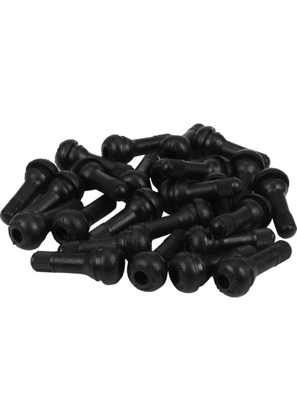 25 Adet Tr 413 Kısa Kauçuk Araba Tubeless Vakum Snap-In Lastik Vana Kaynaklanıyor Alaşım (Yurt Dışından)