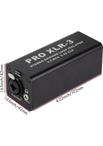 Pro Xlr-3 Profesyonel Stereo Toprak Döngüsü Izolatörü 3.5 Rca 6.35 Xlr Ses Gürültü Filtresi Gürültü Bastırıcı Izolatörü Pc Için (Yurt Dışından) modelleri