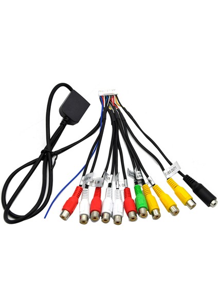 Araba Stereo Radyo Rca Çıkış Kablo Tel Aux-In Adaptörü Subwoofer/amplifikatör 3.5mm Kadın 20 Pins Demeti Kafa Ünitesi Carplay (Yurt Dışından)