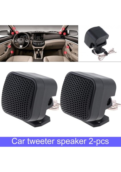2 Adet 500 W Mini Yüksek Verimli Araba Tweeter Hoparlörler Oto Korna Ses Müzik Stereo Hoparlör Araç Ses Sistemi Için (Yurt Dışından)