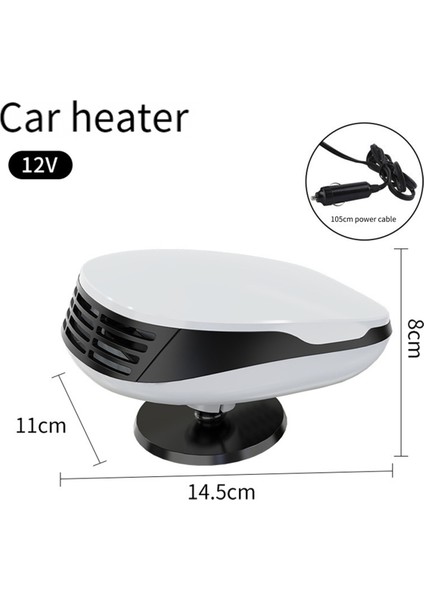 Taşınabilir Araç Isıtıcısına ve Buz Çözücüye Takılabilen Araç Isıtıcısı Araç Isıtıcısı 360 Derece Döner Taban 12V (Yurt Dışından) fiyatları