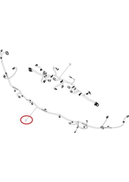 2067958-00-B Ön Radar Sensörü Kablo Demeti Tesla Model 3 2017-2021 Için Tampon Sıkıştırılmış Kablo Demeti 206795800B (Yurt Dışından)