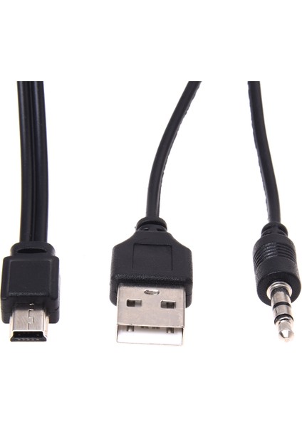 3.5mm Aux Usb2.0 Erkek Mini 5 Pin USB Taşınabilir Hoparlör Ses Kablosu (Yurt Dışından) fiyatları