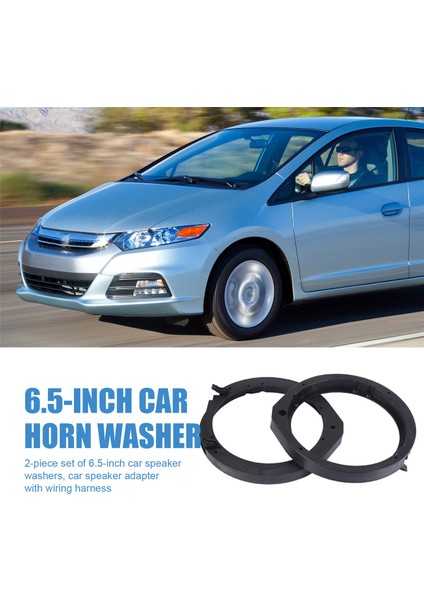 2 Adet 6.5 Inç Araba Korna Contası Araba Hoparlör Adaptörü Kablo Demeti ile Honda Civic Accord Cr-Z Insight 2006-2011 (Yurt Dışından) fırsatları