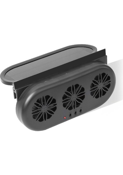 Araba Egzoz Fanı Güneş Enerjili ve USB Şarjlı Pencere Vantilatörü 3 Fan Ön Arka Iç Radyatör Soğutma Sistemi A (Yurt Dışından)