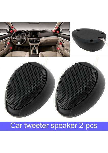 Evrensel Araba Stereo Hoparlörler Ses 1000W Dome Tweeter'lar Süper Güçlü Loud Siyah (Yurt Dışından) fiyatları