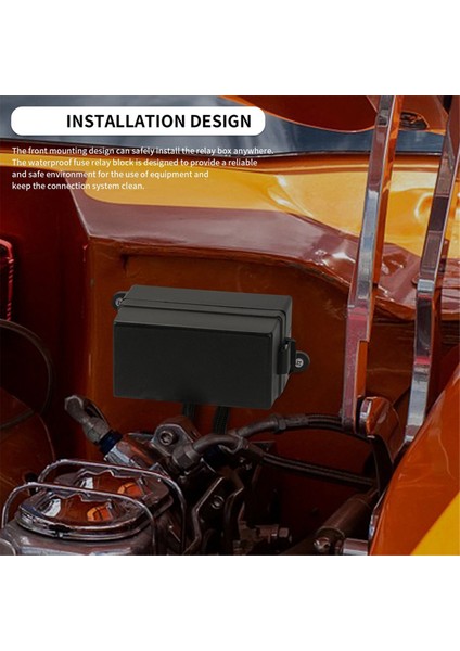 12V Sigorta Röle Kutusu Önceden Kablolanmış Sigorta ve Röle Kutusu 4 Röleli 12 Yollu Atc/ato Sigortaları Araba Için Kapalı 12V Röle Sigorta Kutusu (Yurt Dışından) fiyatları