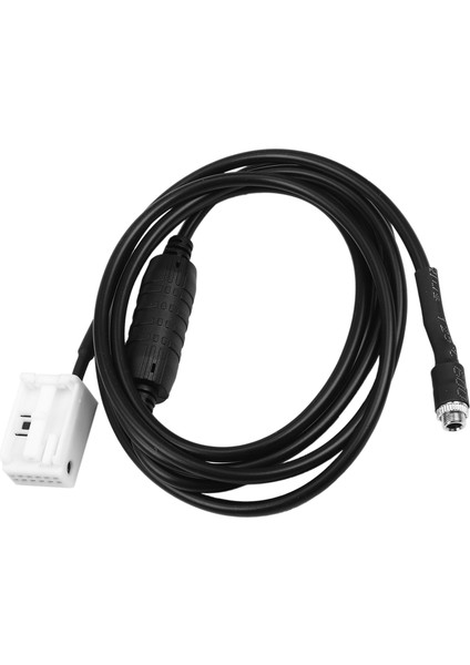 Araba Aux Ses Kablosu Hattı Konnektörü Dirençli 1.5m 12 Pin Bmw E60 E61 E63 E64 E65 E66 E81 E82 E83 E87 E88 E90 E91 E92 E93 (Yurt Dışından)