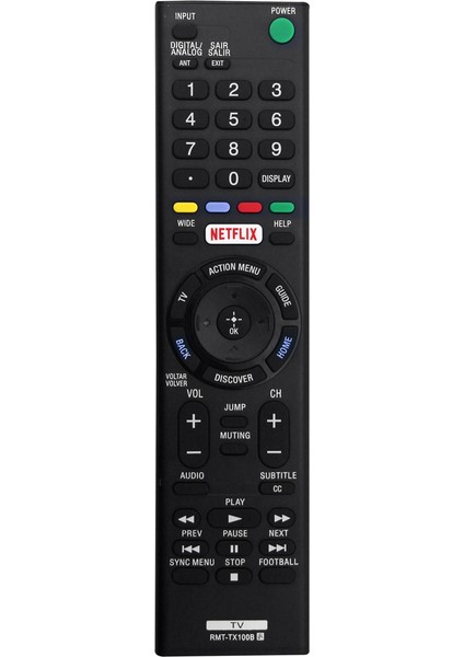 Sony LED LCD 4K Tv Için RMT-TX100B Uzaktan Kumandayı Değiştirin KDL-55W6500 XBR-55X855C KD-43X8301C KD-55XD8599 (Yurt Dışından)