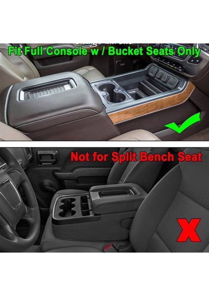 Chevy Silverado/gmc Sierra 2014-2018 ve Chevy Tahoe Suburban/gmc Yukon 2015-2020 Orta Konsol Düzenleyici Kutusu Için Uygundur (Yurt Dışından)