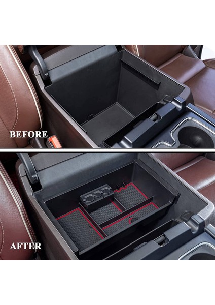 Chevy Silverado/gmc Sierra 2014-2018 ve Chevy Tahoe Suburban/gmc Yukon 2015-2020 Orta Konsol Düzenleyici Kutusu Için Uygundur (Yurt Dışından)