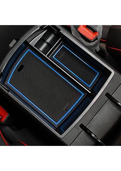 Araba Merkezi Konsol Kol Dayama Saklama Kutusu Tutucu Iç Organizatör Eldiven Tepsisi Hyundai Kona 2018-2022 Için Mavi (Yurt Dışından) fırsatları