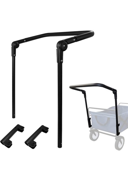 Katlanabilir Katlanır Araba Itme Kolu Hafif Uzatılabilir Araba Arabası Kolu Aksesuarları Vagon Arabası Ekipmanları (Yurt Dışından)