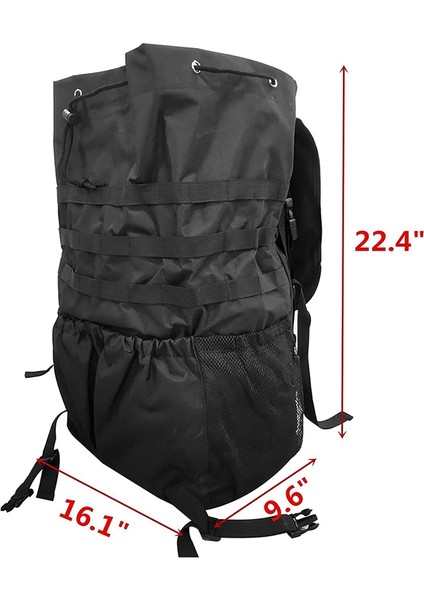 Yedek Lastik Çöp Torbası Açık Havada Saklama Çantası Wrangler Utv Suv Rv Kamyon Off-Road Kurtarma Dişli Ayarlanabilir Evrensel (Yurt Dışından)
