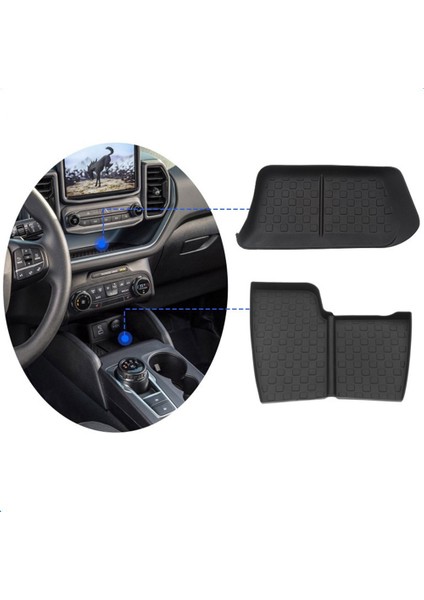Ford Bronco 2021 Için Araba Tpe Kauçuk Merkezi Konsol Organizatör Saklama Kutusu Ped Alt Kaymaz Mat Araba Aksesuarları (Yurt Dışından) modelleri