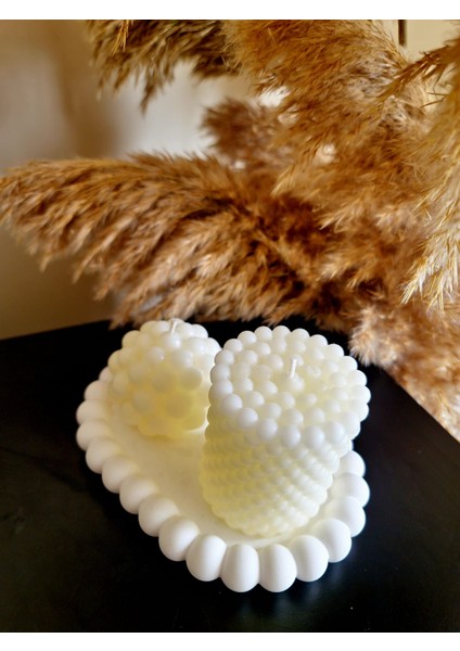Baloncuk Sunum Tepsisi 2'li Top Top Mum (3'lü Dekoratif Set)