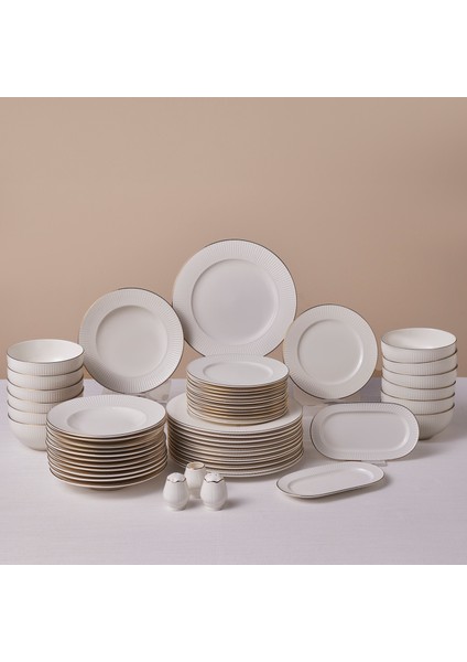Elegance Bone Massimo 53 Parça 12 Kişilik Yemek Takımı Gold