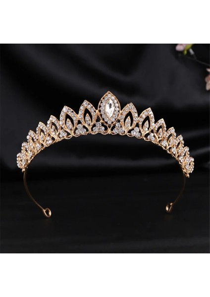 Gümüş Kaplı Lüks Rhinestone Metal Tiaras Bantlar Prenses Gelin Taç Gelinlik Baş Süsler Küçük Diadem Saç Takı (Yurt Dışından) fiyatları