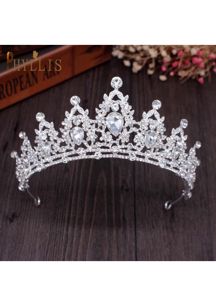 A178-S A213 Lüks Düğün Tiaras ve Taçlar Rhinestone Saç Aksesuarları Gelin Saç Takı Kristal Parti Şapkalar Gelin Kafa Bandı (Yurt Dışından)