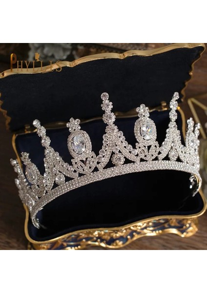 A178-S A213 Lüks Düğün Tiaras ve Taçlar Rhinestone Saç Aksesuarları Gelin Saç Takı Kristal Parti Şapkalar Gelin Kafa Bandı (Yurt Dışından) modelleri
