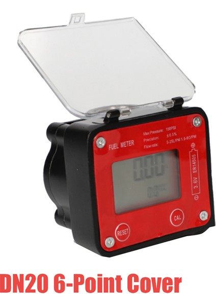Oval Dişli Debimetre Metre Küçük Debimetre Kapaklı Metre Sensör Sayaç Göstergesi A (Yurt Dışından)