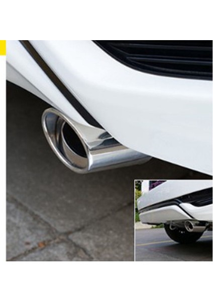 Araba Paslanmaz Çelik Siyah Kavisli Egzoz Kuyruk Boğaz Yuvarlak Boru Evrensel Araba Aksesuarlarına Uyuyor (Yurt Dışından) fiyatları