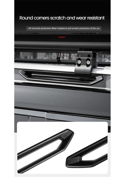 Off-Road Tavan Bagaj Rafı Dekoratif Şerit Plaka Kapağı Chery Jetour Traveler 2023 2024 Araba Aksesuarları Karbon (Yurt Dışından) modelleri