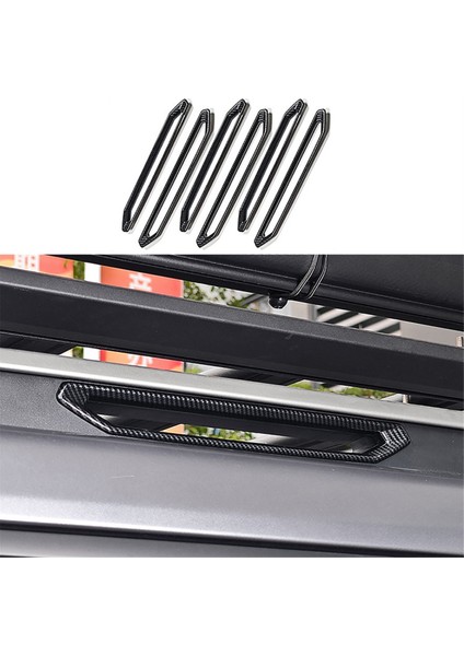 Off-Road Tavan Bagaj Rafı Dekoratif Şerit Plaka Kapağı Chery Jetour Traveler 2023 2024 Araba Aksesuarları Karbon (Yurt Dışından) fırsatları