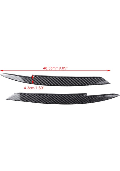 Passat B7 2010-2015 Için Araba Far Göz Kapakları Kaşları Abs Far Lambası Etiket Kapak Trim Aksesuarları-Karbon Fiber (Yurt Dışından)