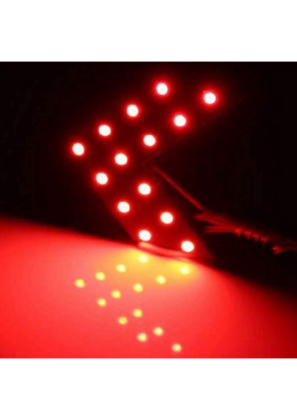 2 Adet 14 Smd Araba LED Dikiz Aynası Göstergesi Dönüş Sinyal Işığı Dikiz Aynası Lambası Araba Aksesuarları, Kırmızı Işık (Yurt Dışından) modelleri