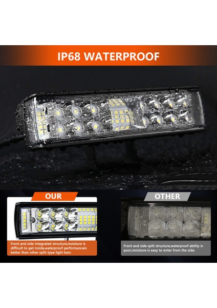 LED Işık Çubuğu 6 Inç 60 W 6000LM LED Bölmeler Taşkın Nokta Işın Combo Off Road Sürüş Sis Lambası Kamyon Atv Tekne Için - 2 Adet (Yurt Dışından) indirimleri